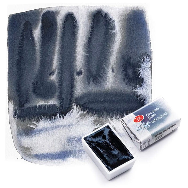 Farba akwarelowa Białe Noce kostka - 562 Grey-blue Mist 02