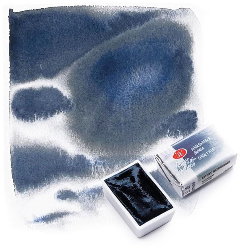 Farba akwarelowa Białe Noce kostka - 560 Cobalt Mist 02