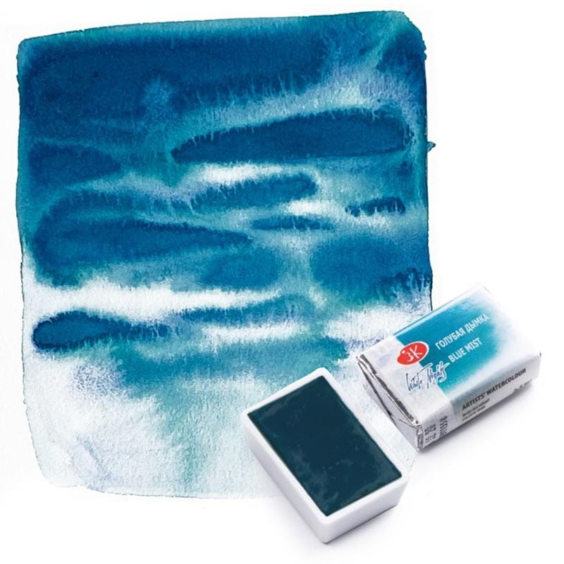 Farba akwarelowa Białe Noce kostka - 558 Blue Mist 02
