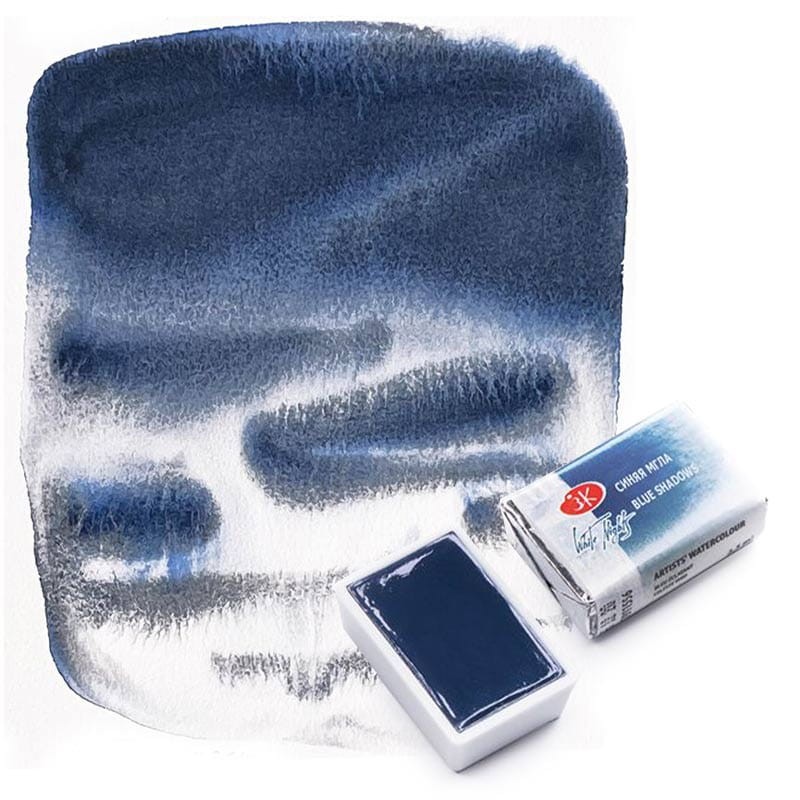Farba akwarelowa Białe Noce kostka - 556 Blue Shadows 02