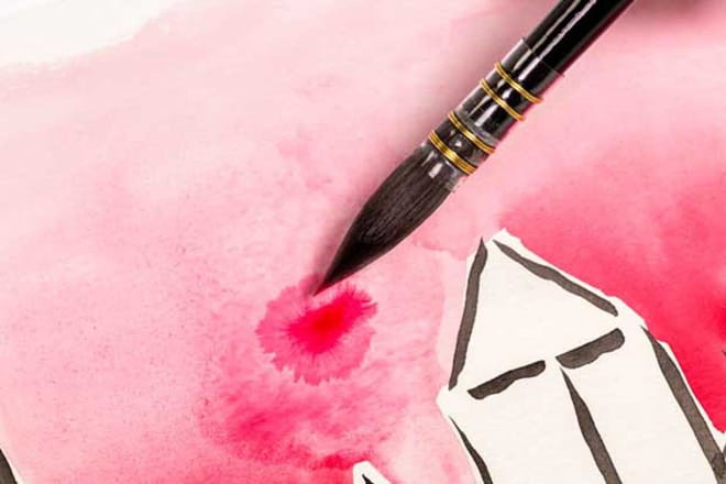 Pędzle syntetyczne da Vinci zestaw 4216 Botanical Art Watercolour Set - 3 szt. 05