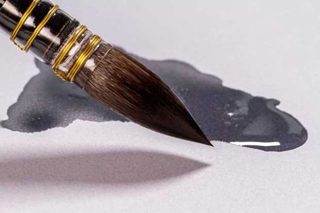 Pędzle syntetyczne da Vinci zestaw 4216 Botanical Art Watercolour Set - 3 szt. 03