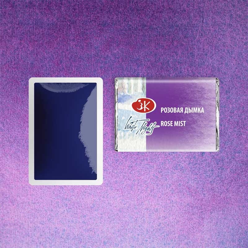 Farba akwarelowa Białe Noce kostka - 382 Rose Mist 03