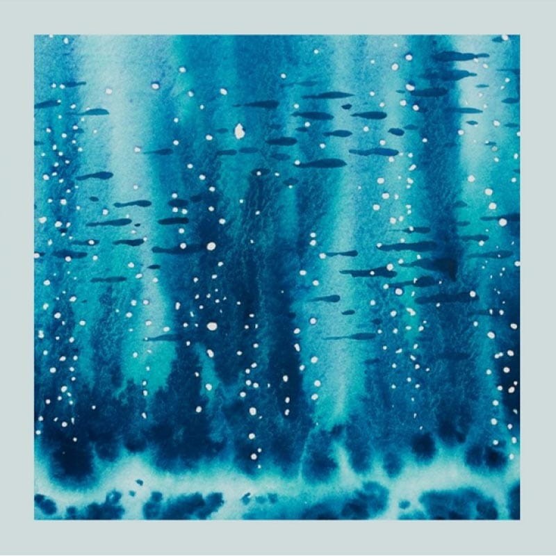 Farba akwarelowa Białe Noce kostka - 558 Blue Mist 04