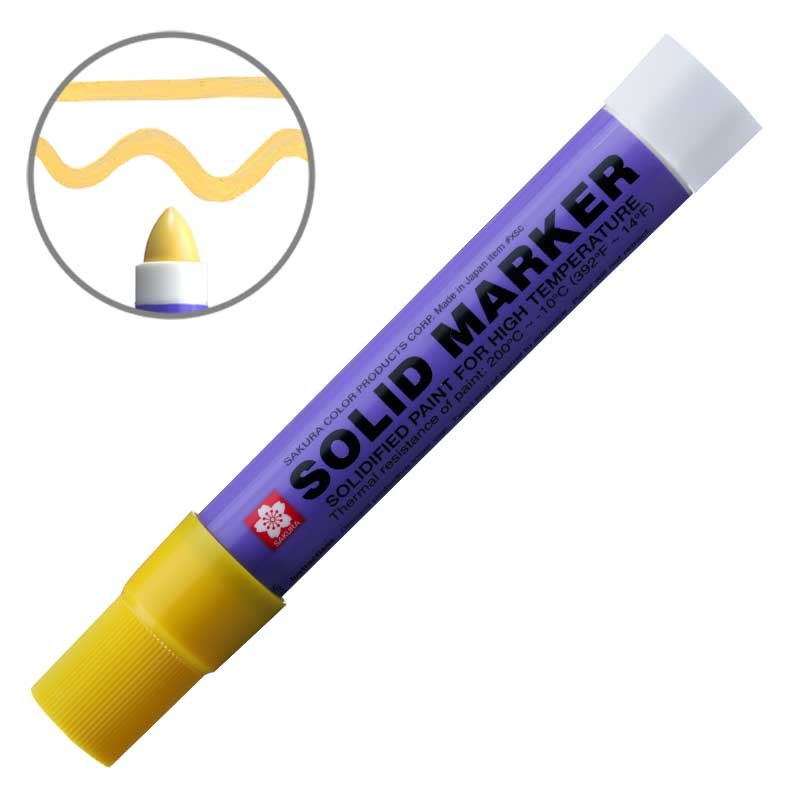 Marker przemysłowy Sakura Solid Marker Original - Yellow 01