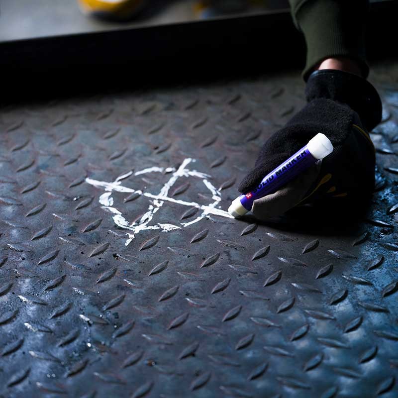 Marker przemysłowy Sakura Solid Marker Original - Fluo Orange 06