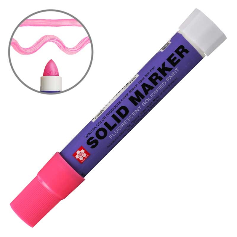 Marker przemysłowy Sakura Solid Marker Original - Fluo Pink 01