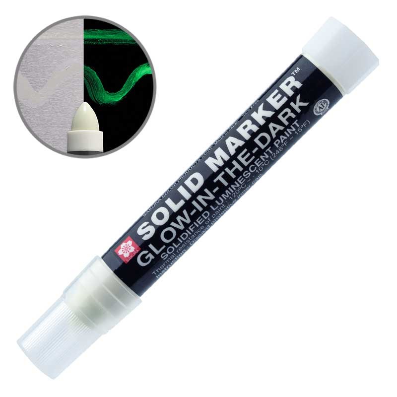 Marker przemysłowy Sakura Solid Marker Original - Glow in the dark 01