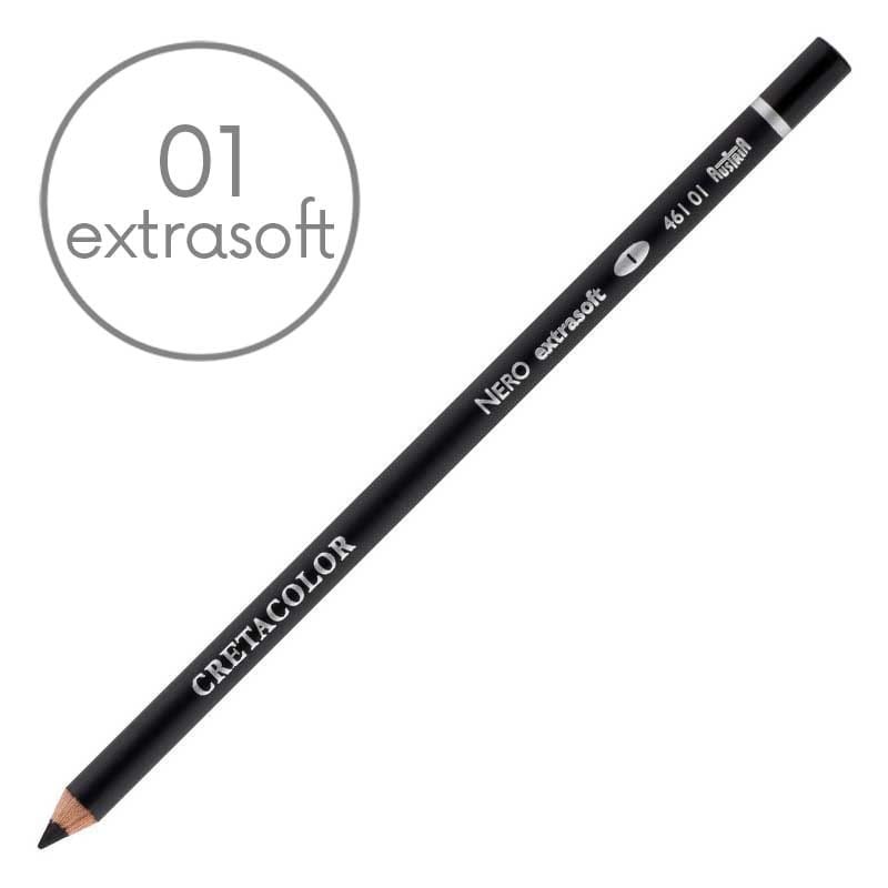 Kredka artystyczna Cretacolor 461 Nero 01 Extrasoft 01