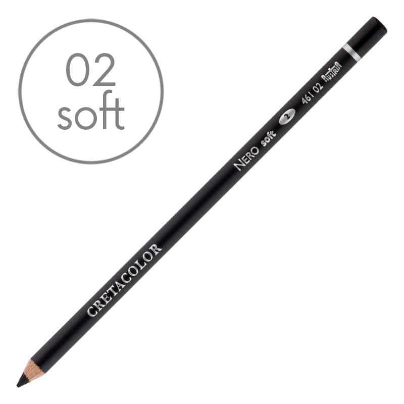 Kredka artystyczna Cretacolor 461 Nero 02 Soft 01