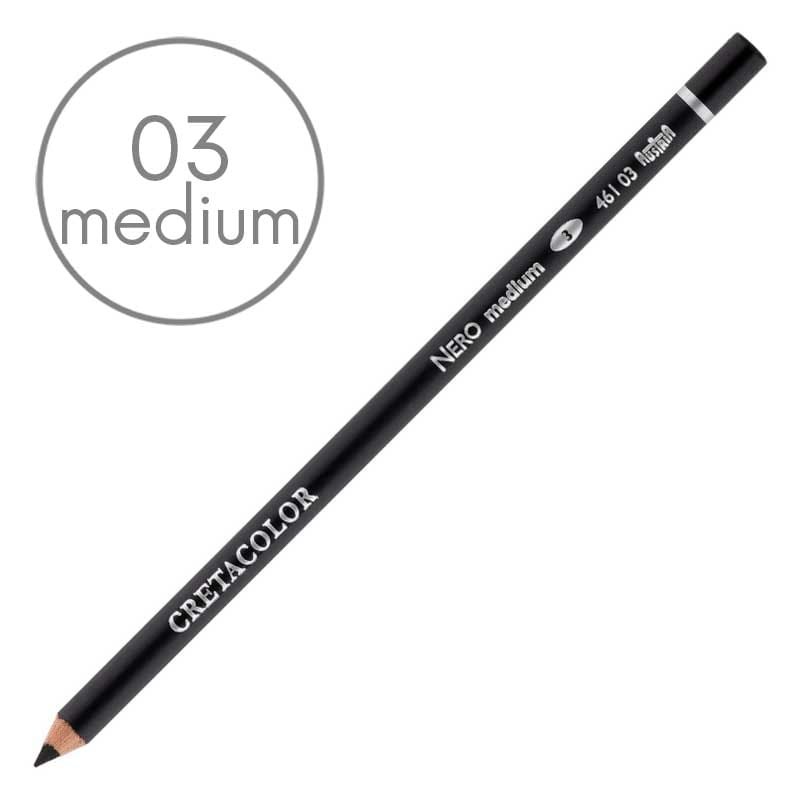 Kredka artystyczna Cretacolor 461 Nero 03 Medium 01