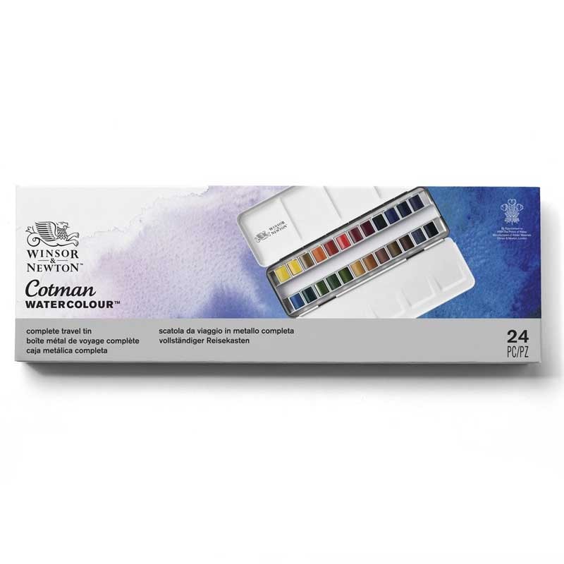 Farby akwarelowe Cotman Travel tin Winsor & Newton 16 kol. 01