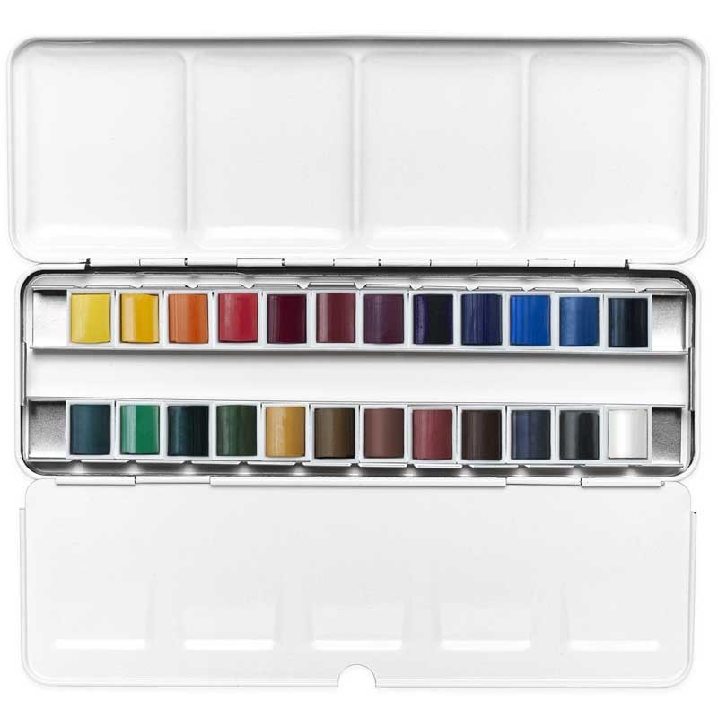 Farby akwarelowe Cotman Travel tin Winsor & Newton 16 kol. 06