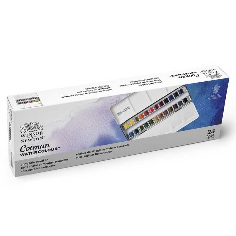 Farby akwarelowe Cotman Travel tin Winsor & Newton 16 kol. 07