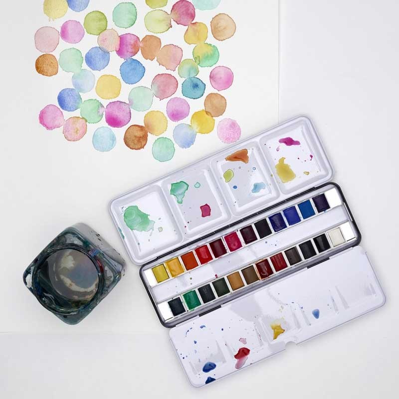 Farby akwarelowe Cotman Travel tin Winsor & Newton 16 kol. 08