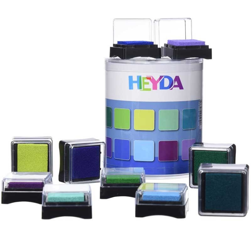 Poduszki z tuszem do stempli Heyda Aqua zestaw 10 szt. 04