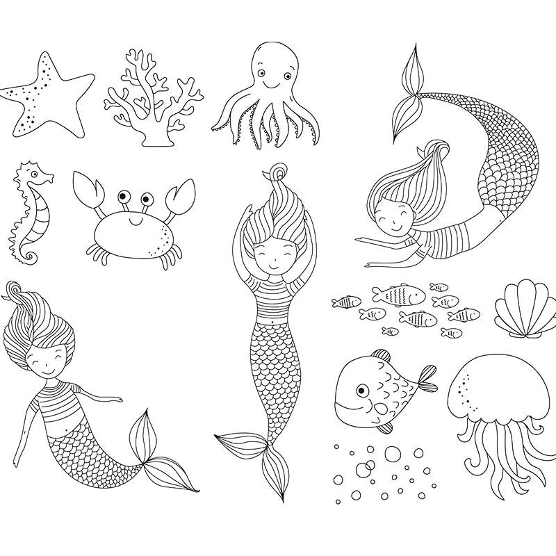 Stemple zestaw 15 szt. Heyda Syrenka 02