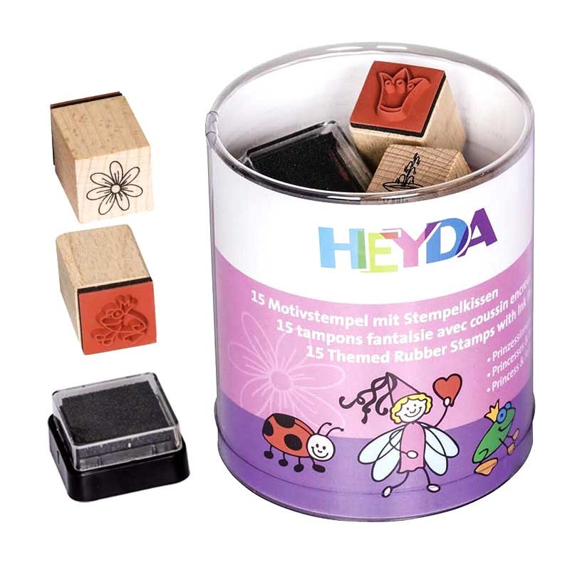 Stemple Heyda zestaw 15 szt. + tusz Księżniczka 01