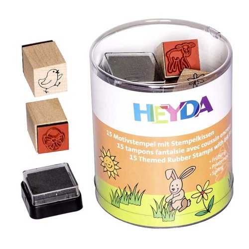 Stemple Heyda zestaw 15 szt. + tusz - Wiosna