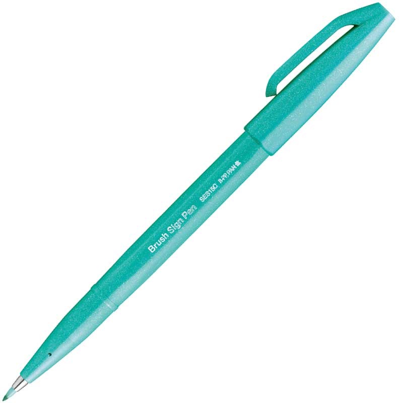 Pisaki do kaligrafii i liternictwa Pentel Sign Pen zestaw 6 szt. Kolorowa Rafa 03