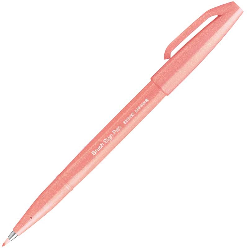 Pisaki do kaligrafii i liternictwa Pentel Sign Pen zestaw 6 szt. Kolorowa Rafa 07