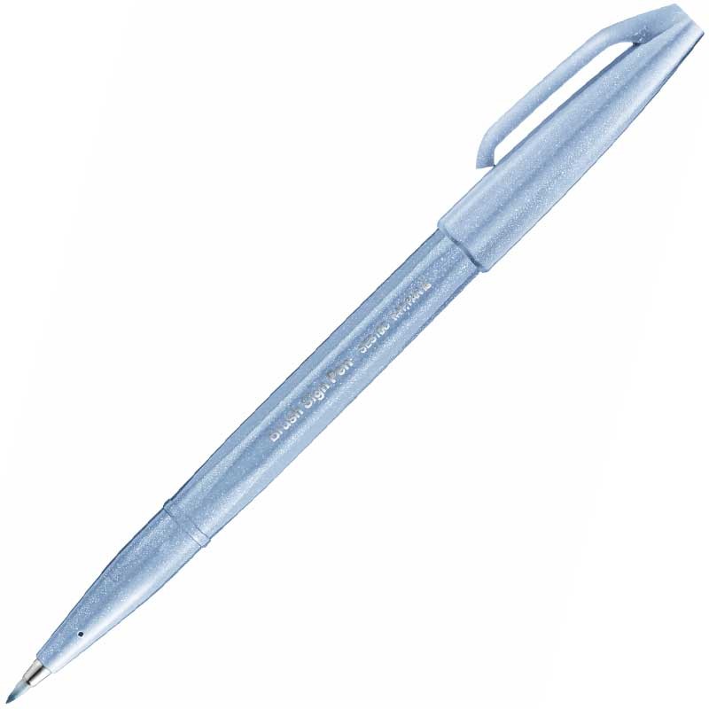 Pisaki do kaligrafii i liternictwa Pentel Sign Pen zestaw 4 szt. Niebieskie Migdały 02