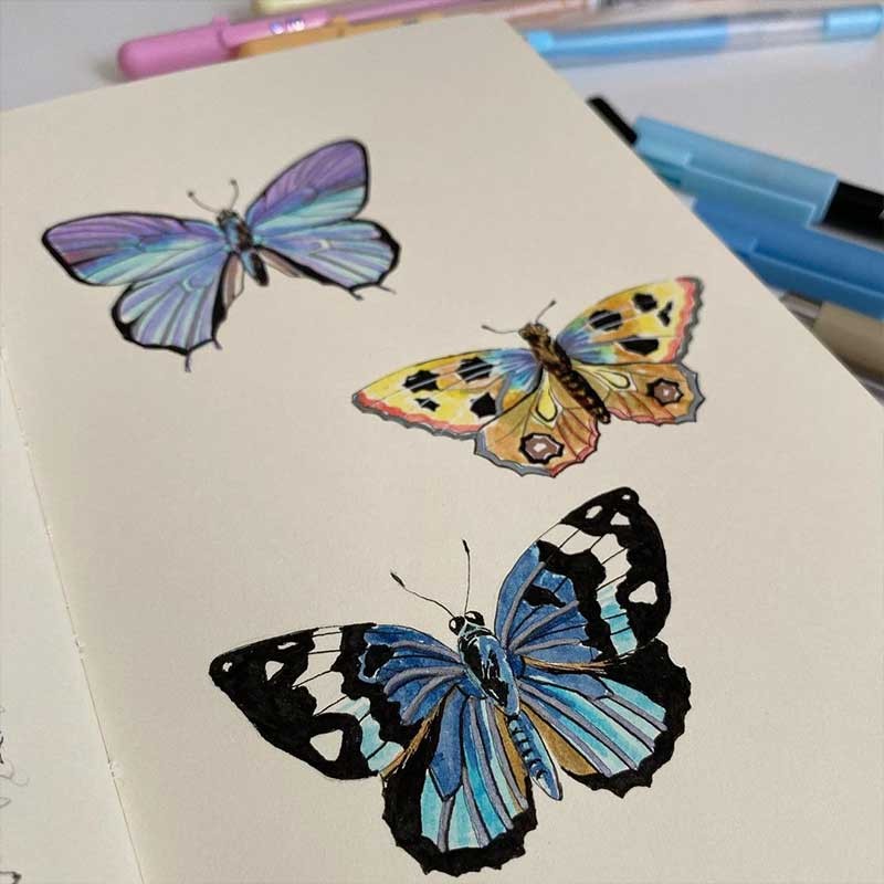 Długopis żelowy Gelly Roll Moonlight 10 Sakura 405 Pastel Orange  05