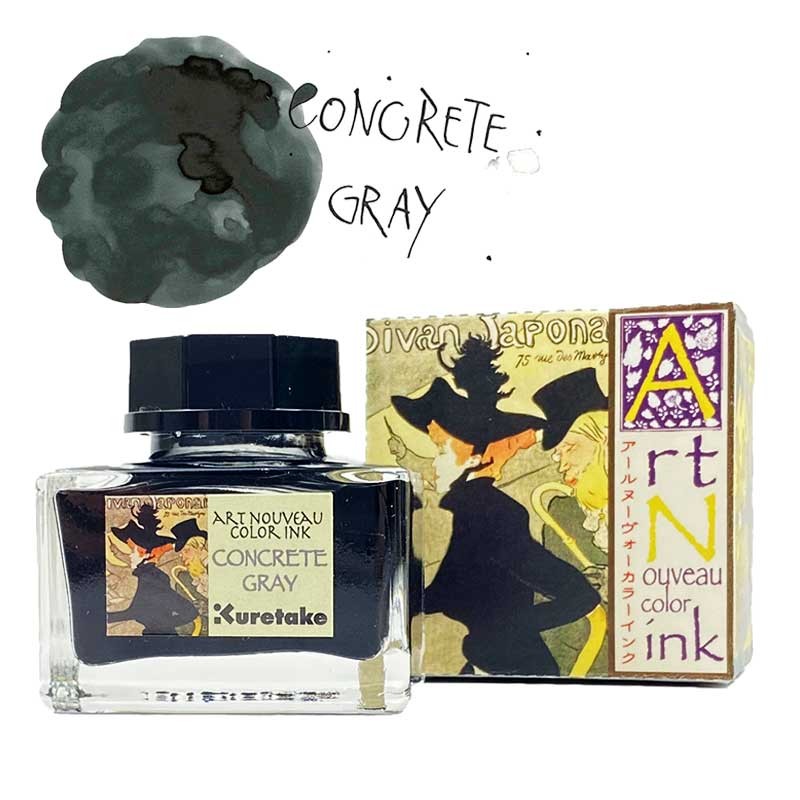 Atrament Kuretake Ink-Café Art Nouveau 21 ml 539 Concrete Gray 01