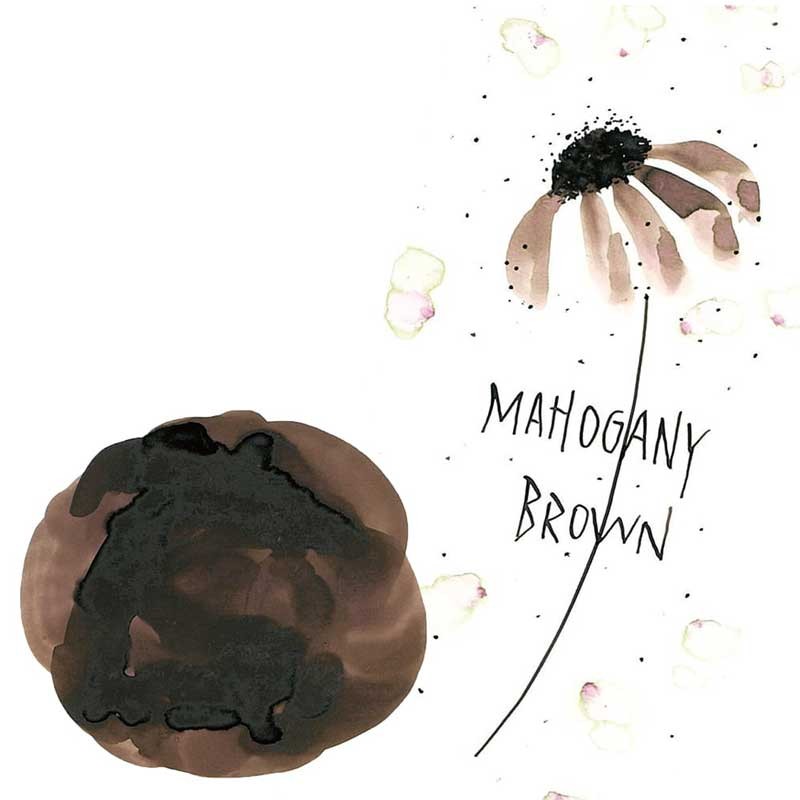 Atrament Kuretake Ink-Café Art Nouveau 21 ml 542 Mahogany Brown 02