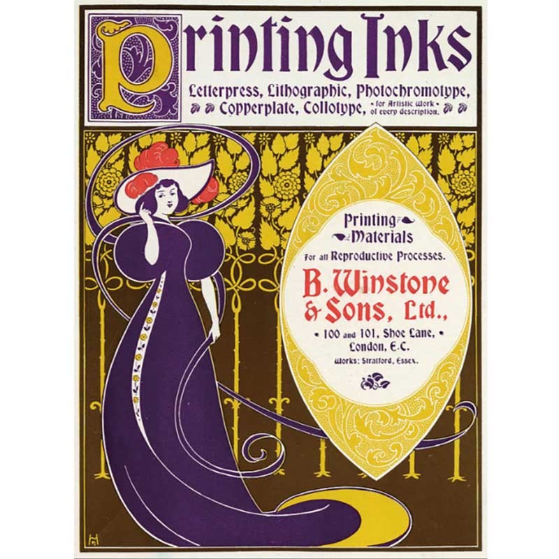 Atrament Kuretake Ink-Café Art Nouveau 21 ml 538 Perkin Mauve  05