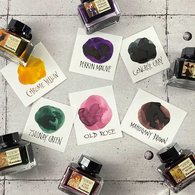 Atrament Kuretake Ink-Café Art Nouveau 21 ml 538 Perkin Mauve  06