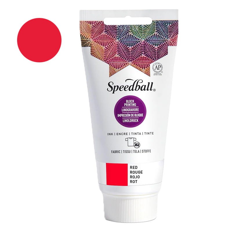 Farba graficzna do tkanin Speedball 75 ml Red