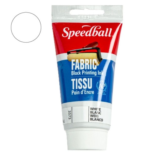 Farba graficzna do tkanin Speedball 75 ml White