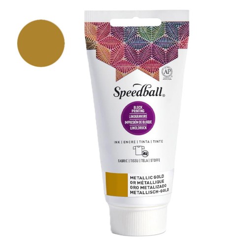 Farba graficzna do tkanin Speedball 75 ml Metallic Gold