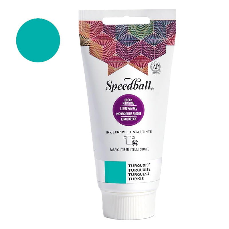 Farba graficzna do tkanin Speedball 75 ml Turquoise