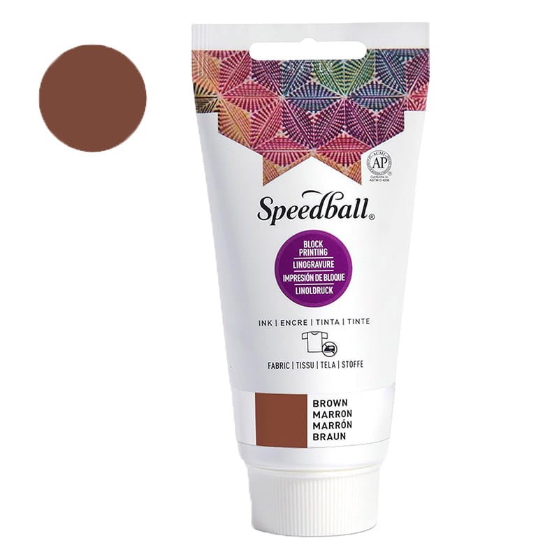 Farba graficzna do tkanin Speedball 75 ml Brown