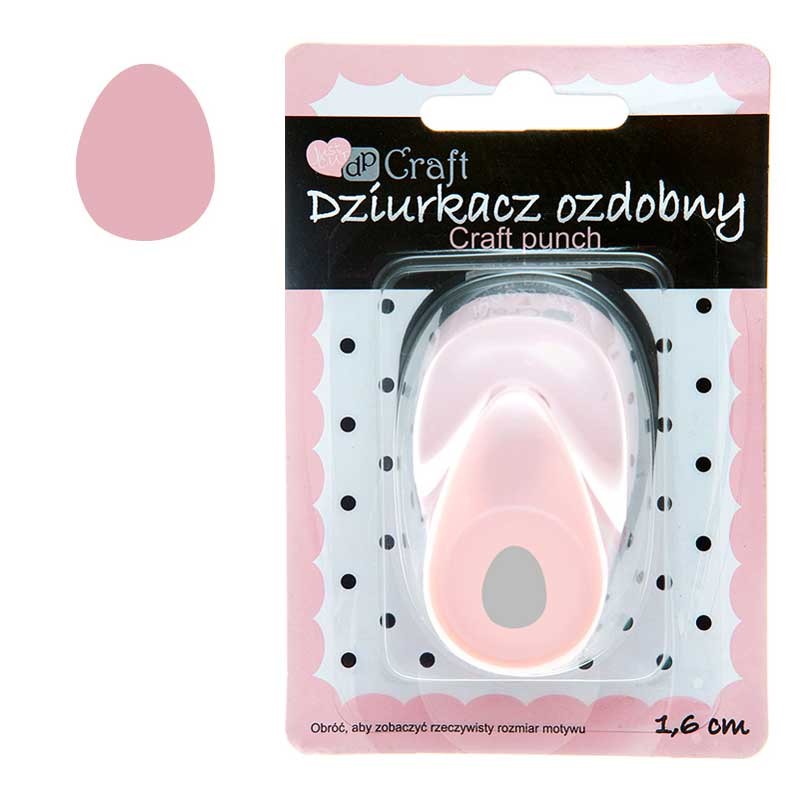 Dziurkacz ozdobny dpCraft 1.6 cm jajko 01