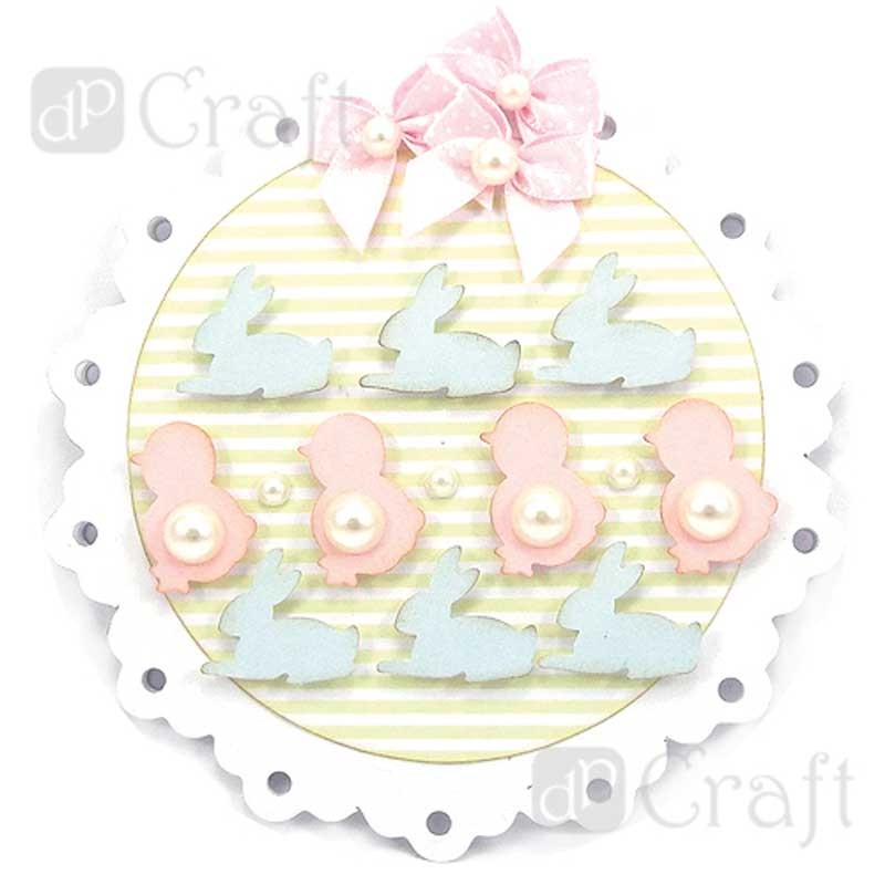 Dziurkacz ozdobny dpCraft 1.6 cm królik 03