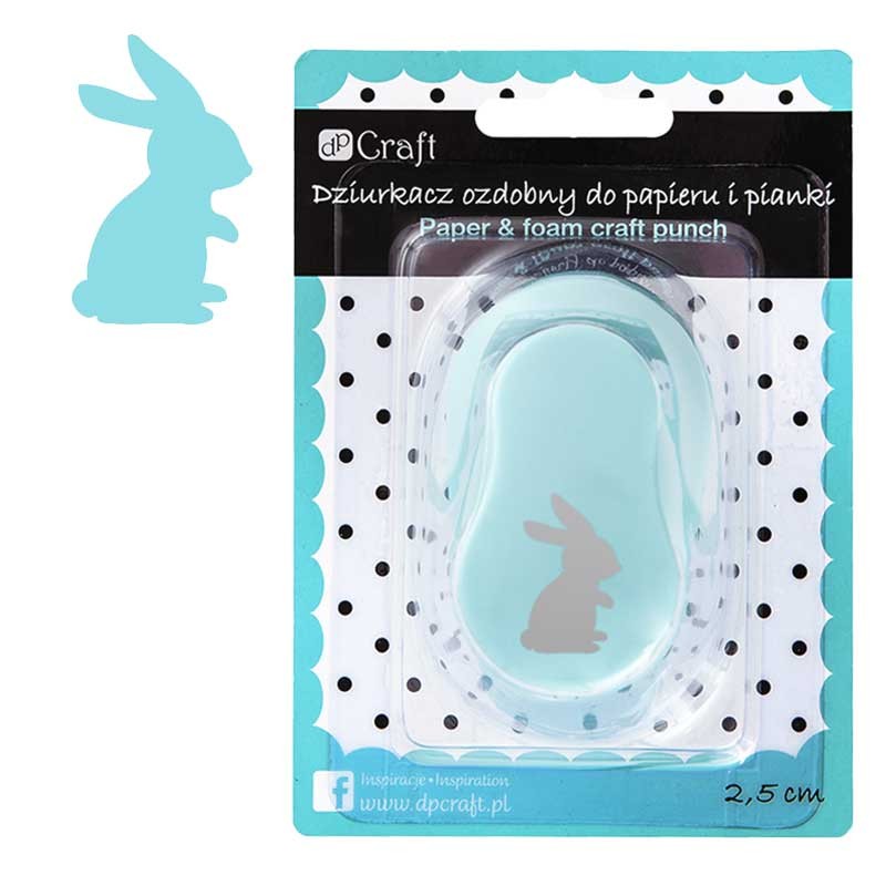 Dziurkacz ozdobny do papieru 2.5 cm dpCraft zając 01
