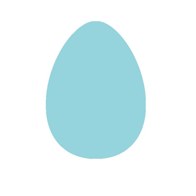 Dziurkacz ozdobny do papieru i pianki dpCraft 3.8 cm jajko 03