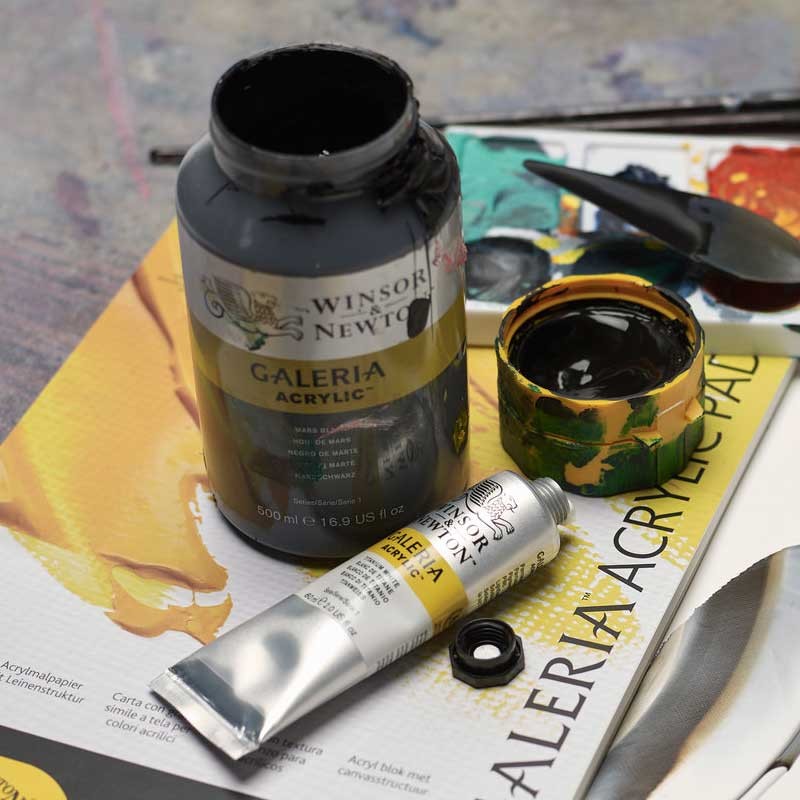 Farba akrylowa Galeria Winsor & Newton 500 ml - 644 Titanium white 04