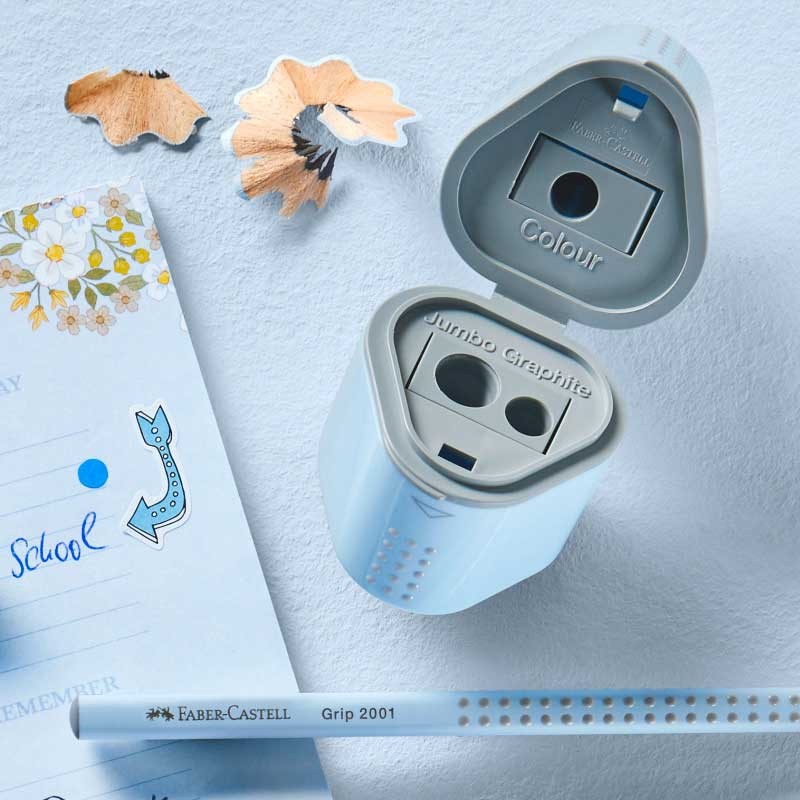Temperówka Grip 2001 TRIO Błękitna Faber Castell 03