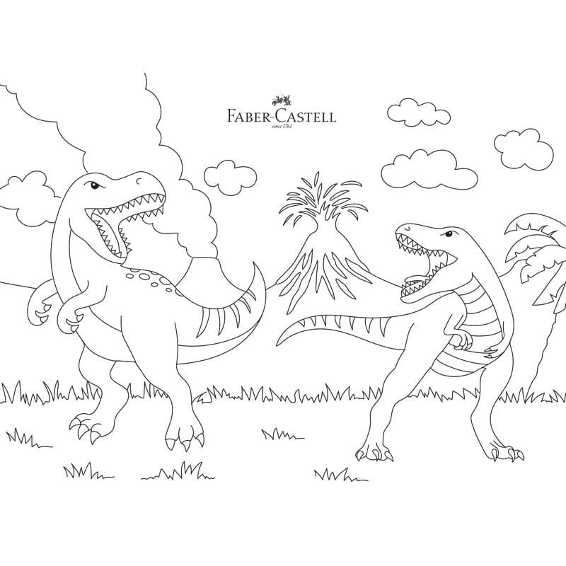 Kredki Faber-Castell Colour Grip 2001 Dinozaur zestaw 18 szt. + 6 szt. + naklejki 05