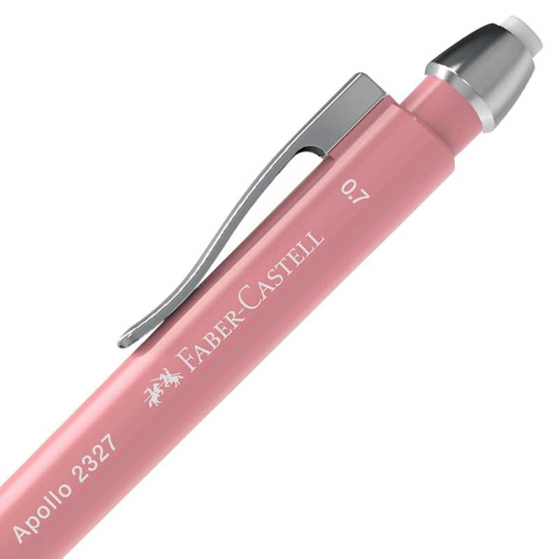 Ołówek automatyczny Faber-Castell Apollo 0.7 mm różowy + wkłady 03