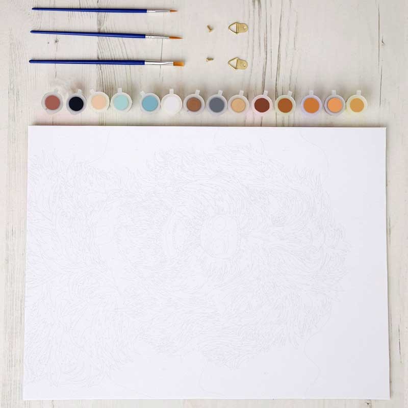 Malowanie po numerach docrafts Artiste A3 Piesek 03