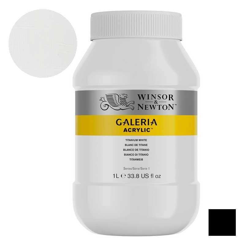 Farba akrylowa Galeria Winsor & Newton 1L - 644 Titanium white 01