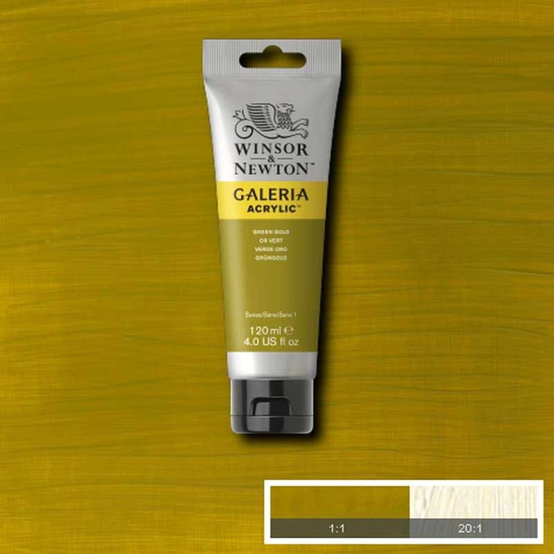 Farba akrylowa Galeria Winsor & Newton 120 ml 294 Green Gold 03
