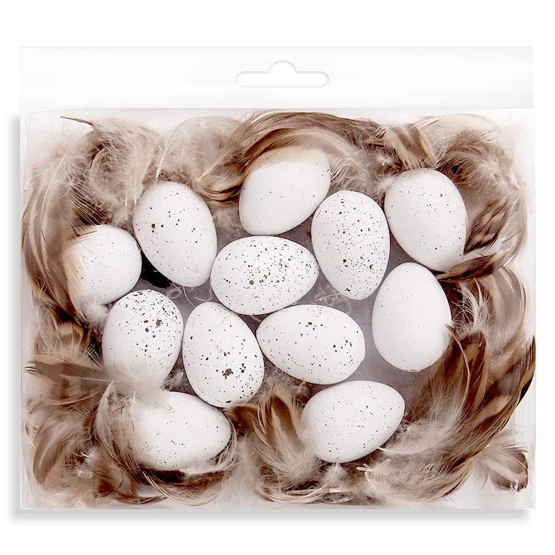 białe-jajeczka-nakrapiane-z-dziurka-i-piorkami-12-szt-02