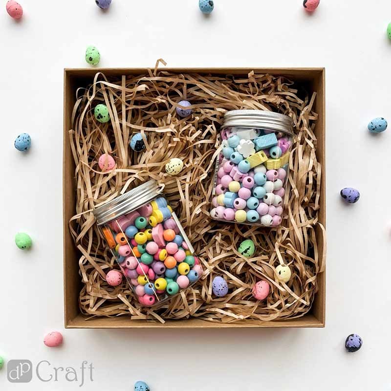 Wypełnienie papierowe, sianko beżowe dpCraft 42 g 3 mm-02