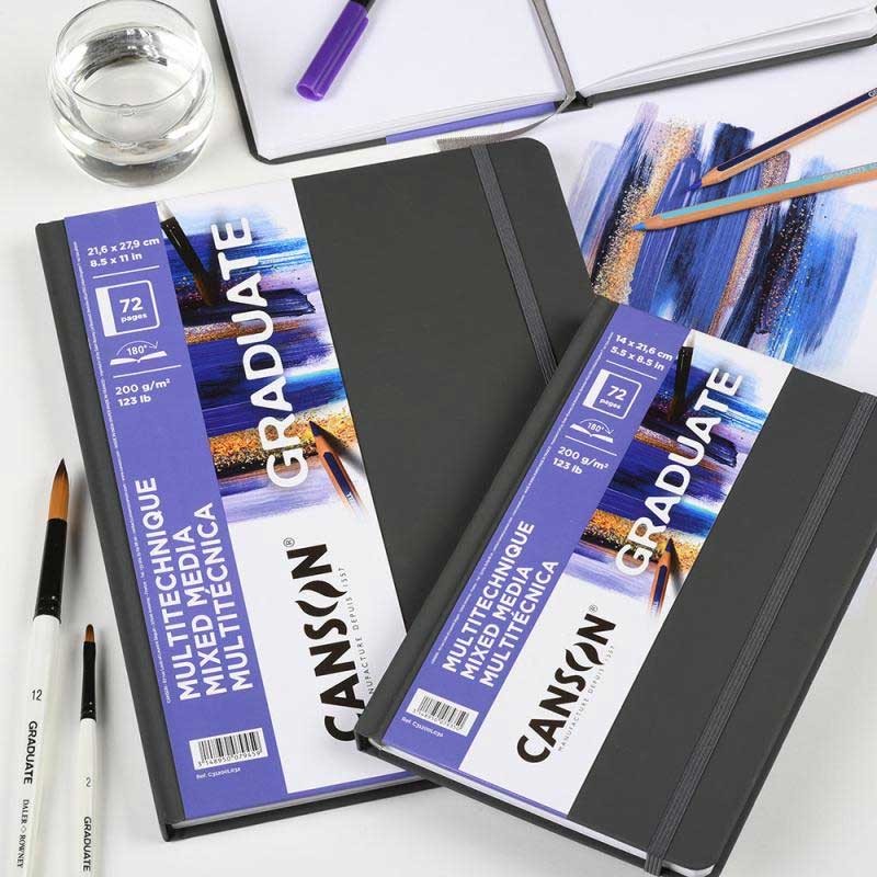 Szkicownik Graduate Mixed Media Canson A4 200 g 72 str. twarda oprawa 04